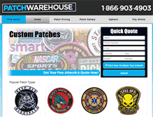 Tablet Screenshot of patchwarehouse.com